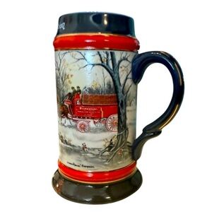 Budweiser Beer Stein Mug 1990 Collector Series